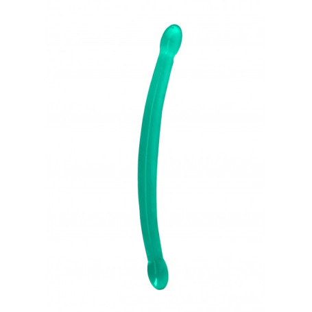 Double Turquoise Dildo Non Realistic Double Dildo - 43 cm