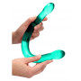 Double Turquoise Dildo Non Realistic Double Dildo - 43 cm