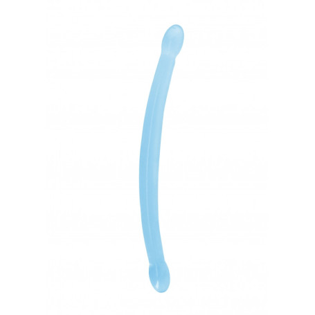 Blue Double Dildo Non Realistic Double Dildo - 43 cm