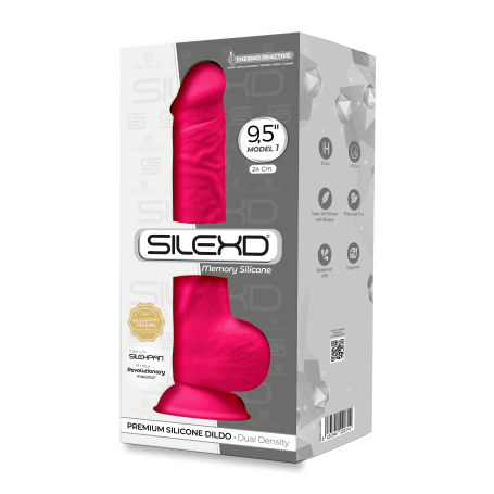 Realistic phallus with suction cup Model 1 24 cm pink