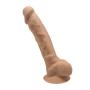 Realistic phallus with suction cup Model 1 24 cm caramel