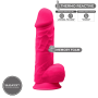 Realistic phallus with suction cup Model 1 21.5 cm pink