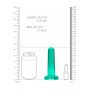 Dildo turchese con ventosa Non Realistic Dildo Suction Cup -13,5 cm