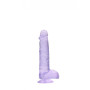 Pene finto viola con ventosa Realistic Dildo with Balls 15 cm