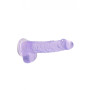 Pene finto viola con ventosa Realistic Dildo with Balls 15 cm