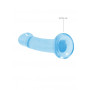 Dildo con ventosa blu Non Realistic Dildo Suction Cup - Blue 17 cm