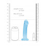 Dildo con ventosa blu Non Realistic Dildo Suction Cup - Blue 17 cm