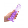 Purple Dildo with suction cup Non Realistic Dildo Suction Cup - Purple 17 cm