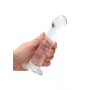 Dildo con ventosa Non Realistic Dildo Suction Cup - Transparent 17 cm