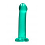 Dildo con ventosa turchese Non Realistic Dildo Suction Cup - Turquise17 cm