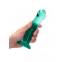 Dildo con ventosa turchese Non Realistic Dildo Suction Cup - Turquise17 cm