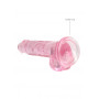Pene finto con ventosa rosa Realistic Dildo with Balls 17 cm