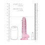 Pene finto con ventosa rosa Realistic Dildo with Balls 17 cm