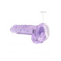 Pene finto con ventosa viola Realistic Dildo with Balls 17 cm