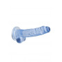 Pene finto con ventosa blu Realistic Dildo with Balls 17 cm