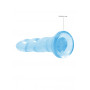 Dildo blu con ventosa Non Realistic Dildo Suction Cup -17 cm