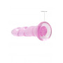 Dildo rosa con ventosa Non Realistic Dildo Suction Cup -  17 cm
