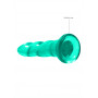 Turquoise Dildo with suction cup Non Realistic Dildo Suction Cup -17 cm