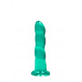 Dildo turchese con ventosa Non Realistic Dildo Suction Cup -17 cm