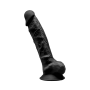 Realistic phallus with suction cup Model 1 20 cm black