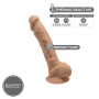 Realistic phallus with suction cup Model 1 17.5 cm caramel