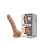 Realistic phallus with suction cup Model 1 17.5 cm caramel