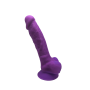 Realistic phallus with suction cup Model 1 17.5 cm Purple