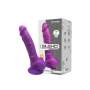 Realistic phallus with suction cup Model 1 17.5 cm Purple