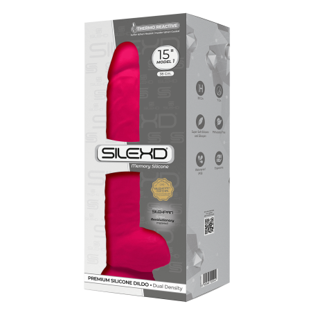 Realistic phallus with suction cup Model 1 38 cm pink