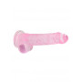 Pene finto rosa con ventosa Realistic Dildo with Balls 19 cm