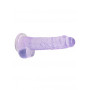 Pene finto viola con ventosa Realistic Dildo with Balls 19 cm