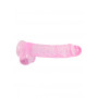 Pink fake penis with suction cup Realistic Dildo with Balls 22 cm