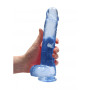 Pene finto blu con ventosa Realistic Dildo with Balls 22 cm