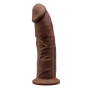 Realistic phallus with suction cup Model 2 22.8 cm brown