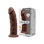 Realistic phallus with suction cup Model 2 22.8 cm brown