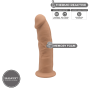 Realistic phallus with suction cup Model 2 15 cm caramel