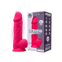 Realistic vibrator with suction cup Model 1 21.5 cm pink