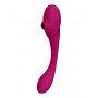 Vaginal vibrator Double Ended Pulse Wave Air-Wave Bendable Vibrator Pink