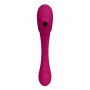 Vaginal vibrator Double Ended Pulse Wave Air-Wave Bendable Vibrator Pink