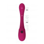 Vaginal vibrator Double Ended Pulse Wave Air-Wave Bendable Vibrator Pink