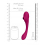 Vaginal vibrator Double Ended Pulse Wave Air-Wave Bendable Vibrator Pink