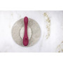 Vaginal vibrator Double Ended Pulse Wave Air-Wave Bendable Vibrator Pink