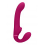 Vibratore vaginale anale strap on Dual Pulse-Wave & Airwave Strapless Strapon Pink