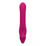 Vaginal anal strap-on vibrator Dual Pulse-Wave & Airwave Strapless Strapon Pink