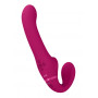 Vibratore vaginale anale strap on Dual Pulse-Wave & Airwave Strapless Strapon Pink