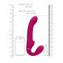 Vibratore vaginale anale strap on Dual Pulse-Wave & Airwave Strapless Strapon Pink