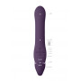 Vaginal anal strap-on vibrator Dual Pulse-Wave & Airwave Strapless Strapon Purple