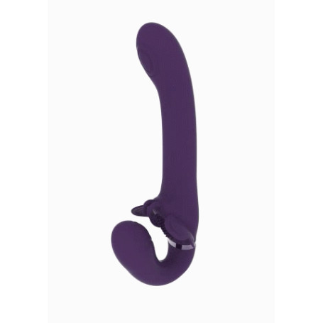 Wearable beltless vibrator Satu - Purple