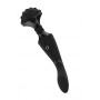 Wand Shiatsu Bendable Massager Wand Black Vibrator