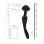 Wand Shiatsu Bendable Massager Wand Black Vibrator